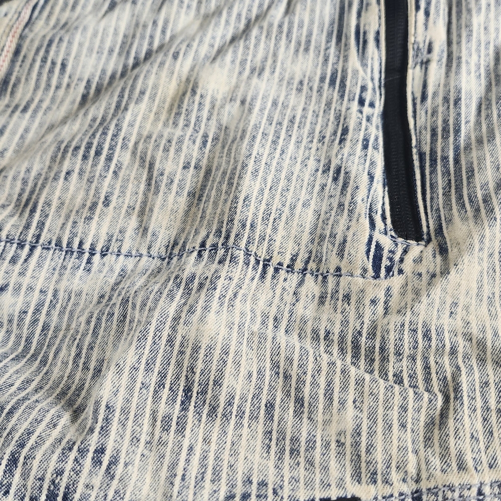 Square Zero Patchwork Baseball Tunic Distressed S… - image 5